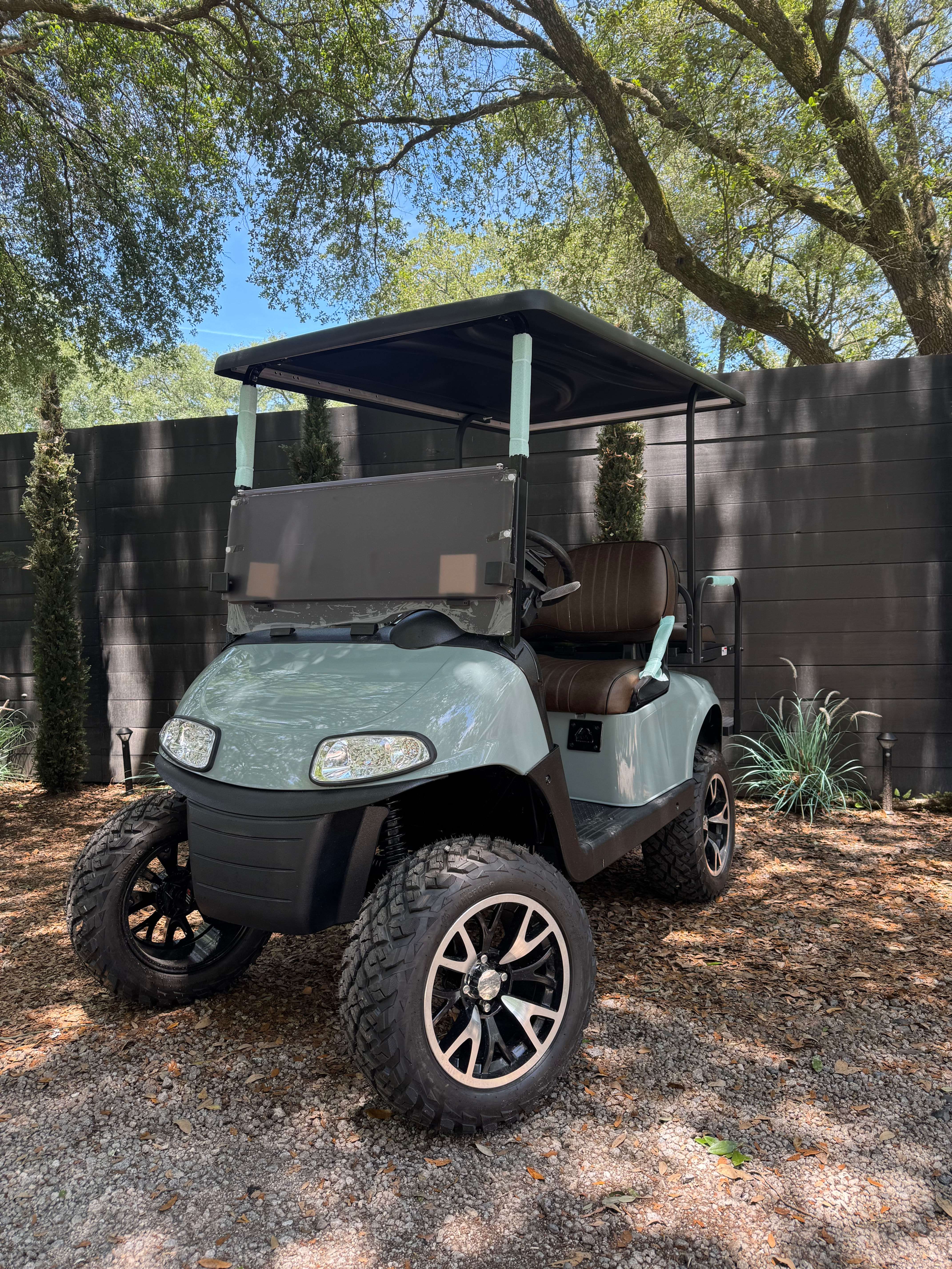 EZGO PREMIUM ELITE LITHIUM GOLF CART 48V- EARL GRAY