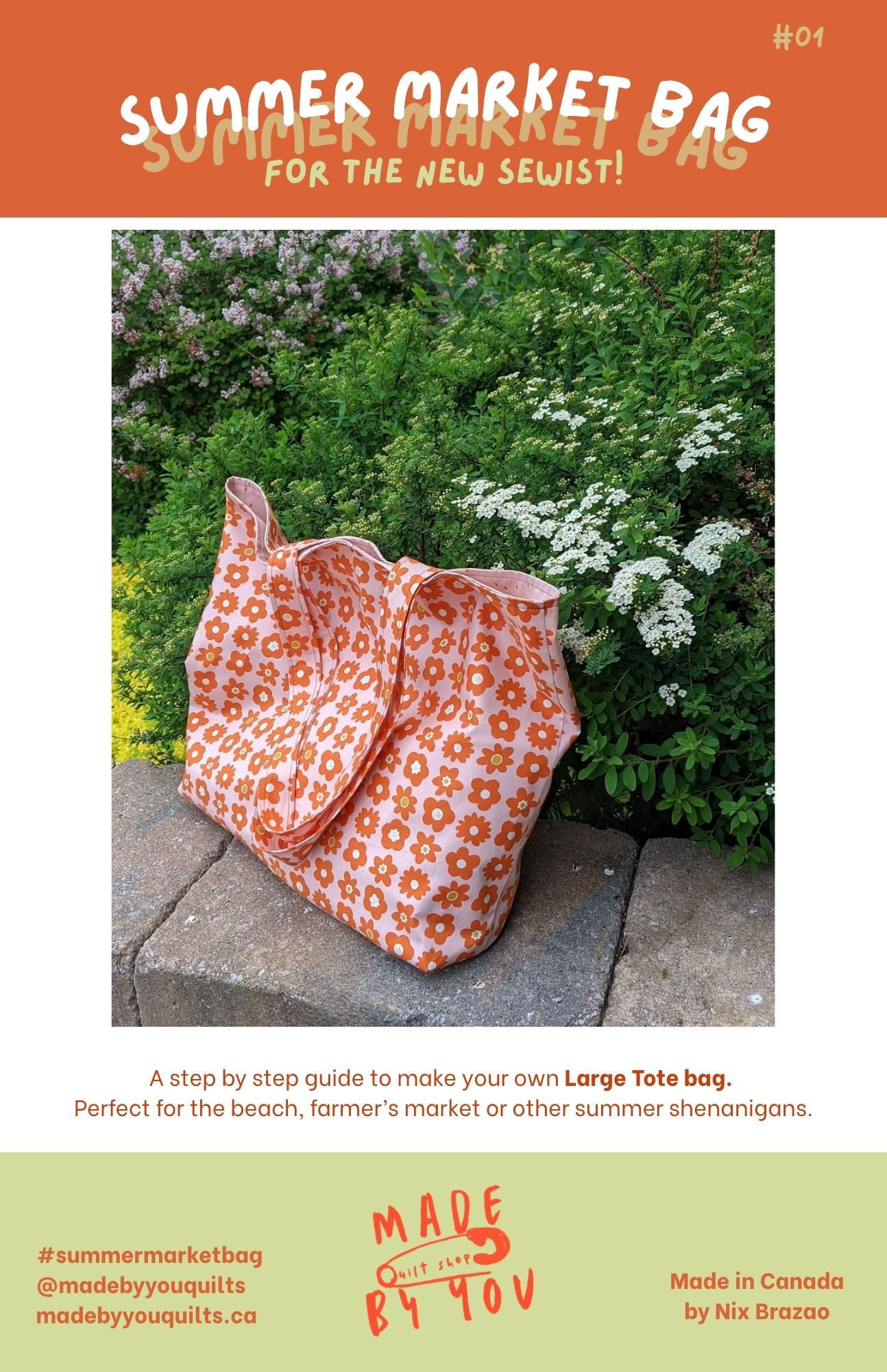 Summer Market Bag Kit (DIY Tote) in Joyful