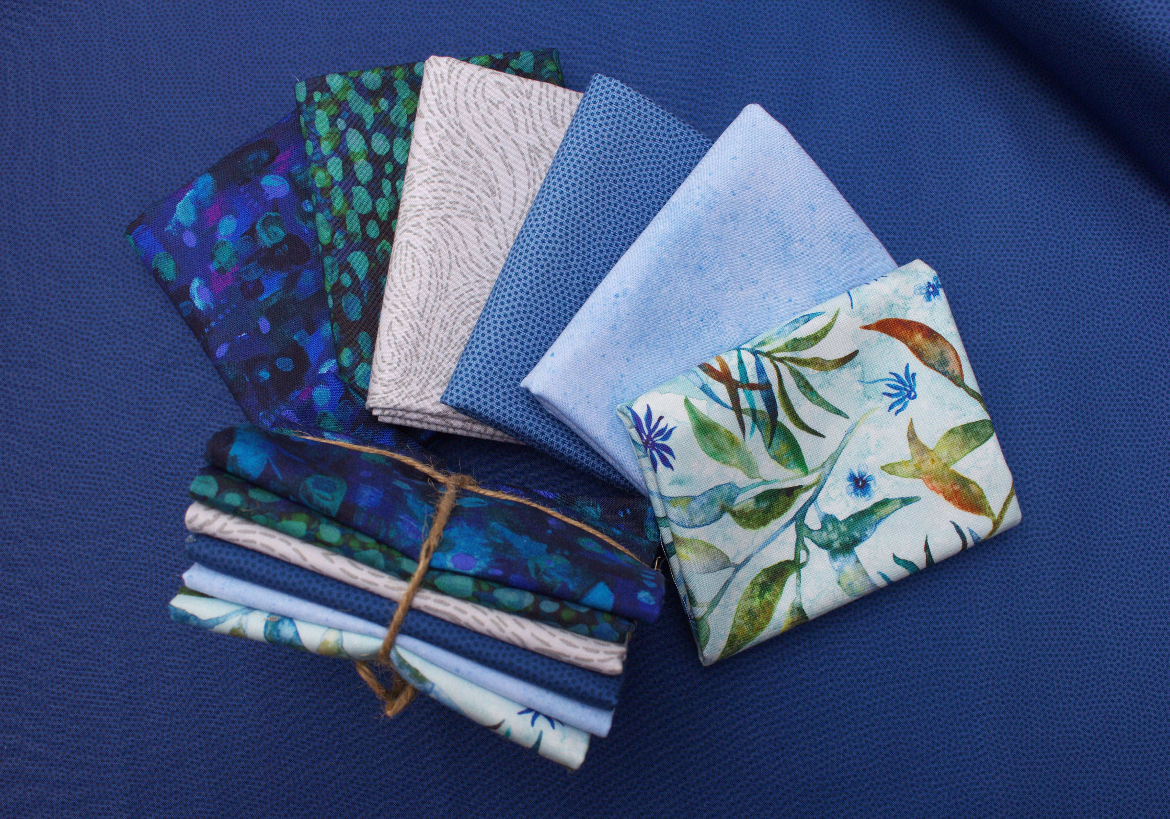 Salt Water Blues FQ Bundle 6 x FQ