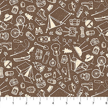Camping Theory - Camping Sketches in Brown by Patrick Lose