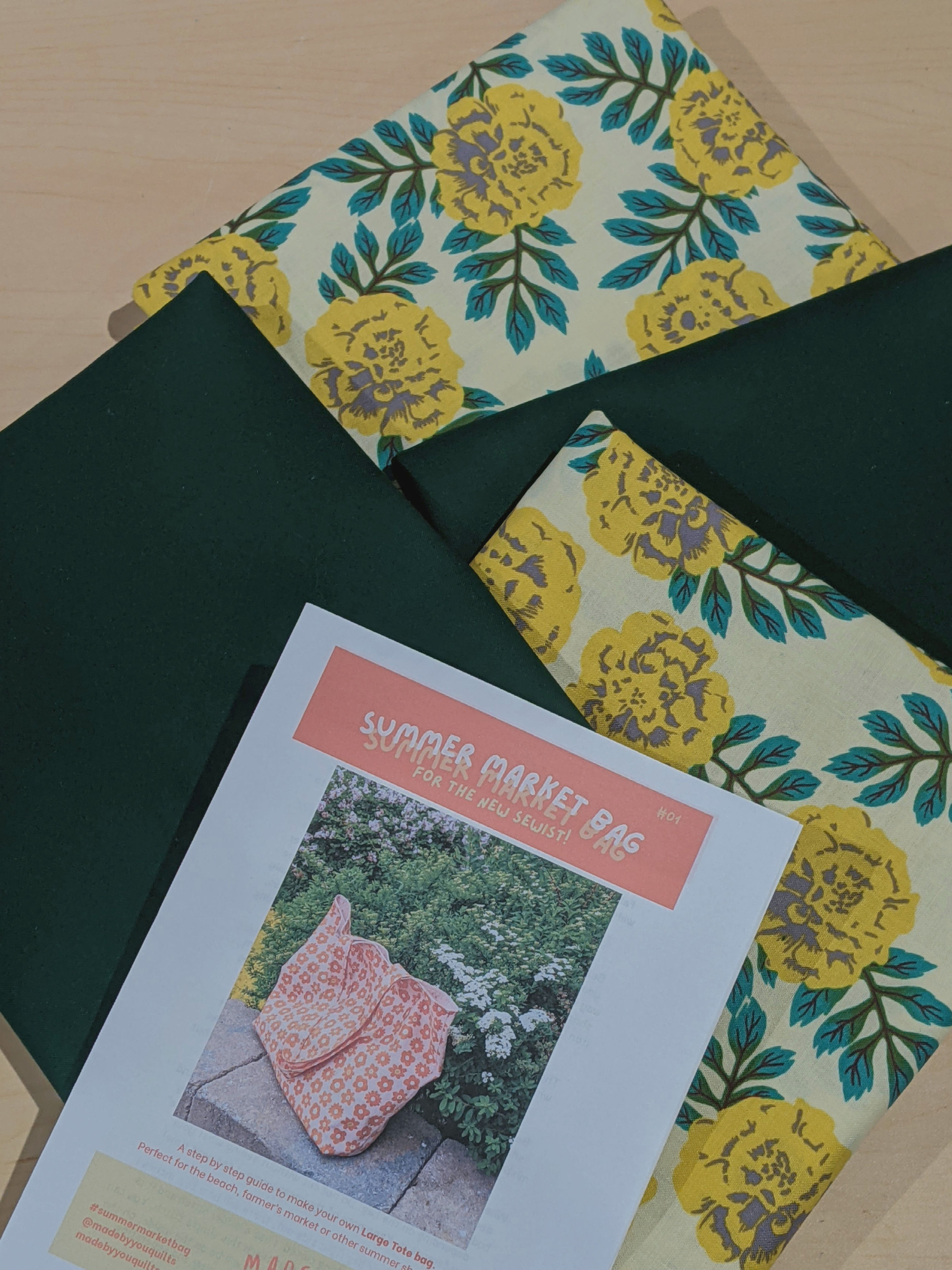 Summer Market Bag Kit (DIY Tote) in Golden Buddies