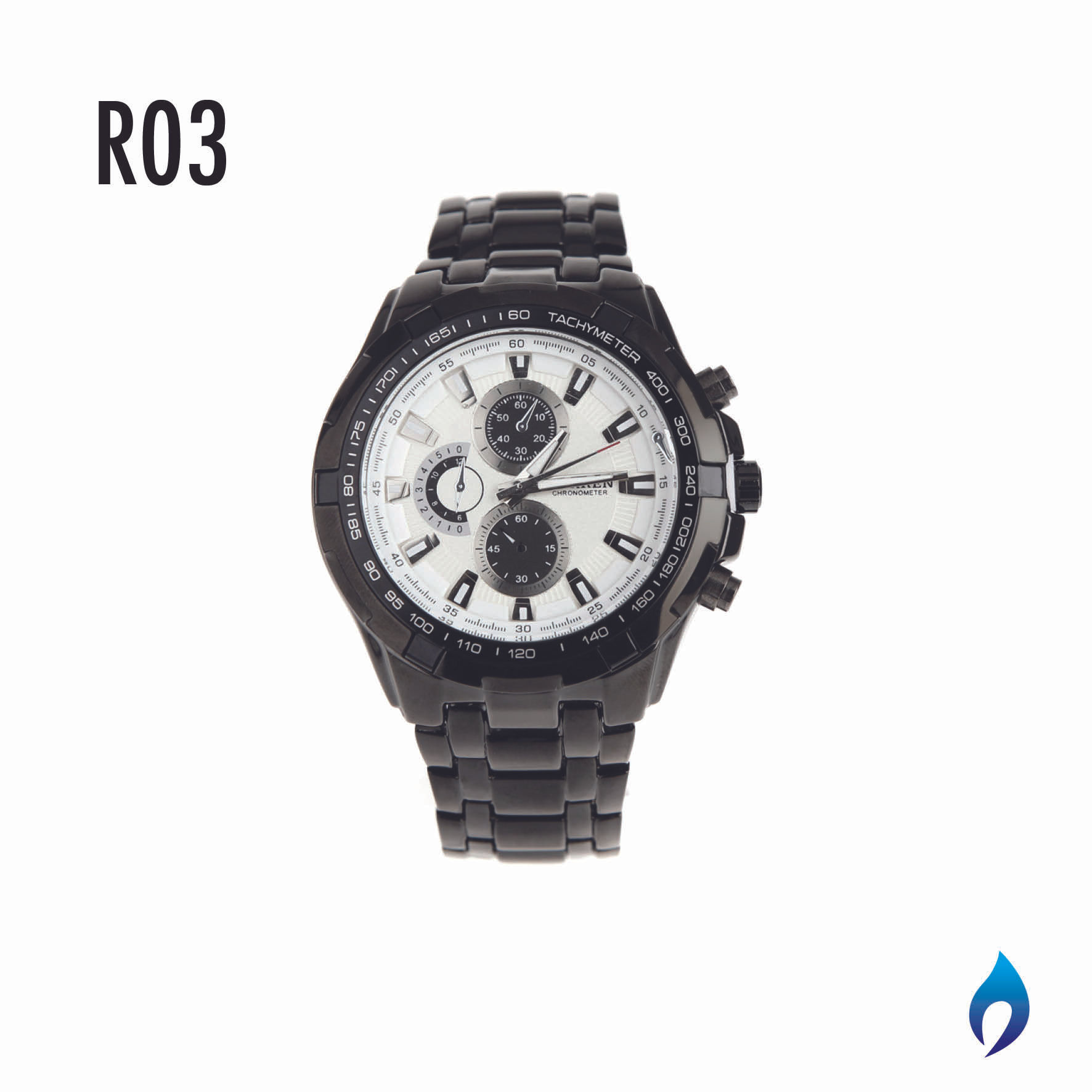 R03 Reloj Curren Negro