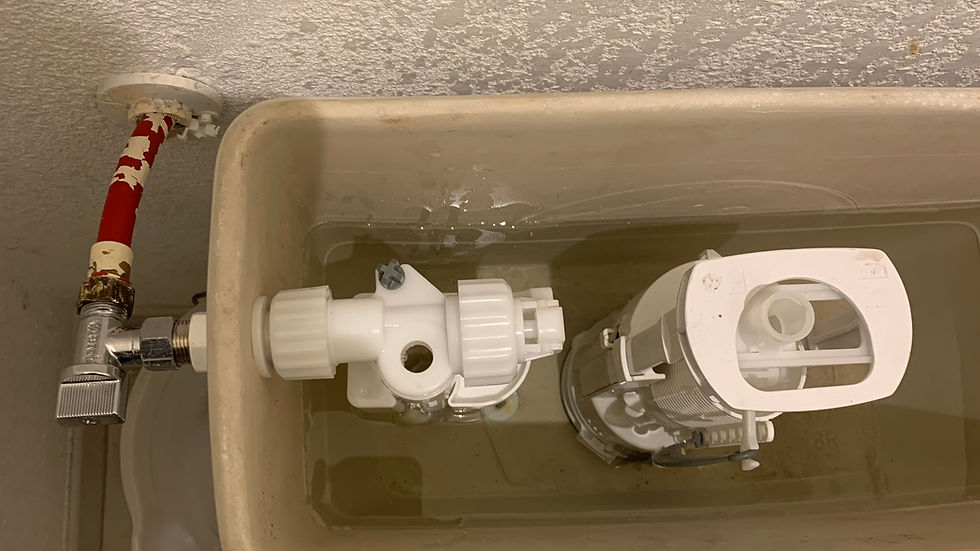 Mécanisme de WC ouvert avant dépannage mécanisme WC à Montpellier