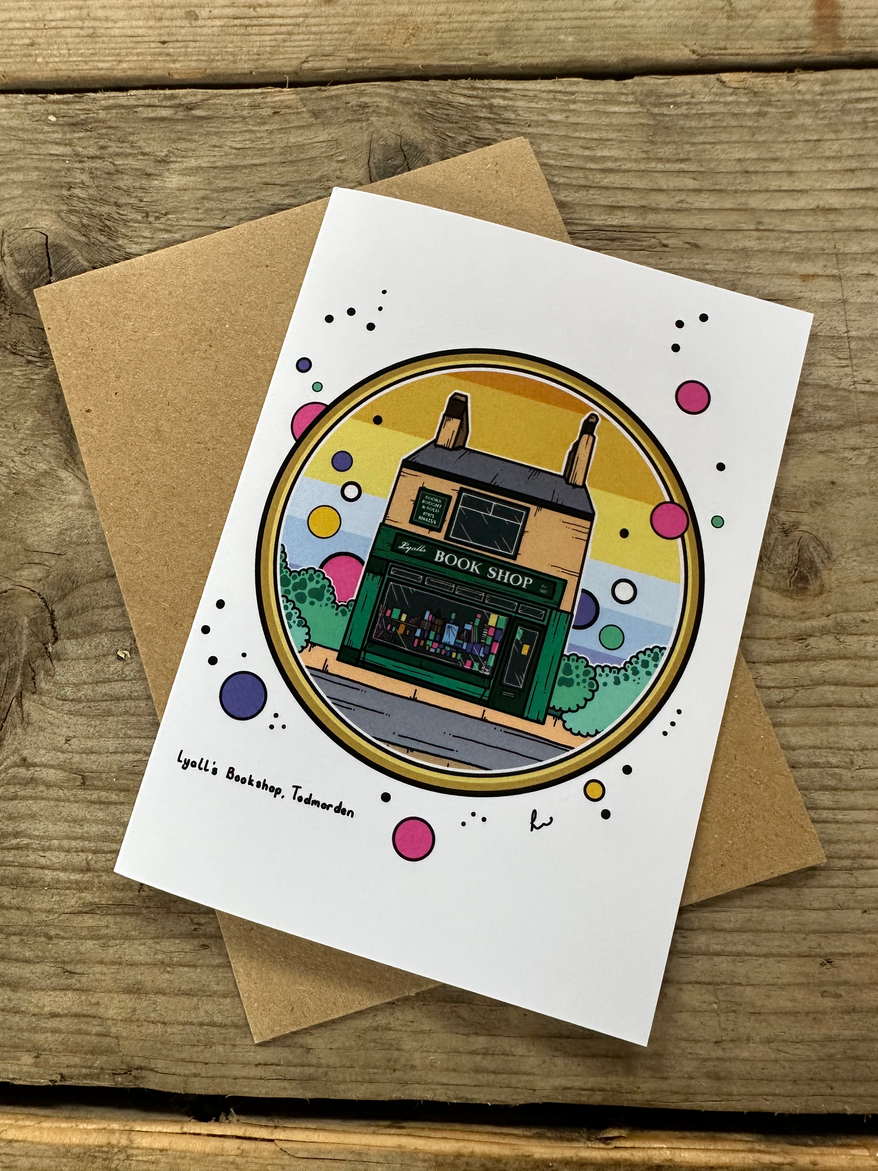 Lyall's Bookshop Greetings Card