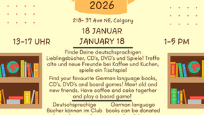 Buecherklatsch / Book Fair January 18th 2026