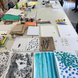 Sensorisches Zeichnen. Workshop. VHS Zehlendorf. Bernadette Gottlieb.