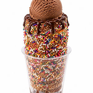 Rainbow Sprinkle Chimney Cake