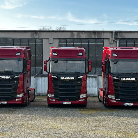 Červená flotila pre dopravcu v Gruzínsku