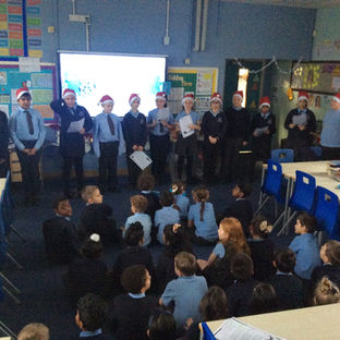 Winter Poetry with Classes 2 and 6