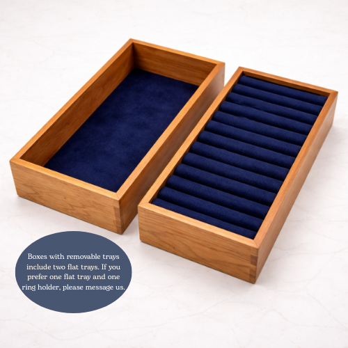 Thumbnail: Hickory Wood and Bubinga Veneered Lid Keepsake Box