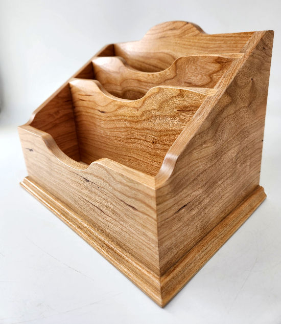 Thumbnail: Personalized Wood Organizer, Recipe Card Stand, Mail Organizer.