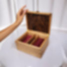 Thumbnail: Cherry and Walnut Burl Keepsake/Memory/Jewelry  Box.