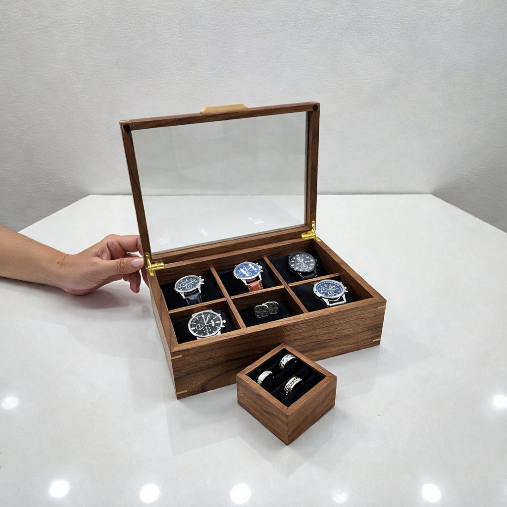 Custom Walnut Watch Box
