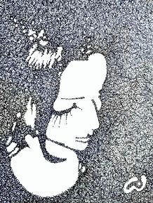 Pen And ink Drawing by Emil Gatone of Lisa Cornely
