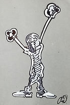 Pen and ink drawing by Emil Gatone