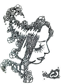 Pen And ink Drawing by Emil Gatone of Lisa Cornely