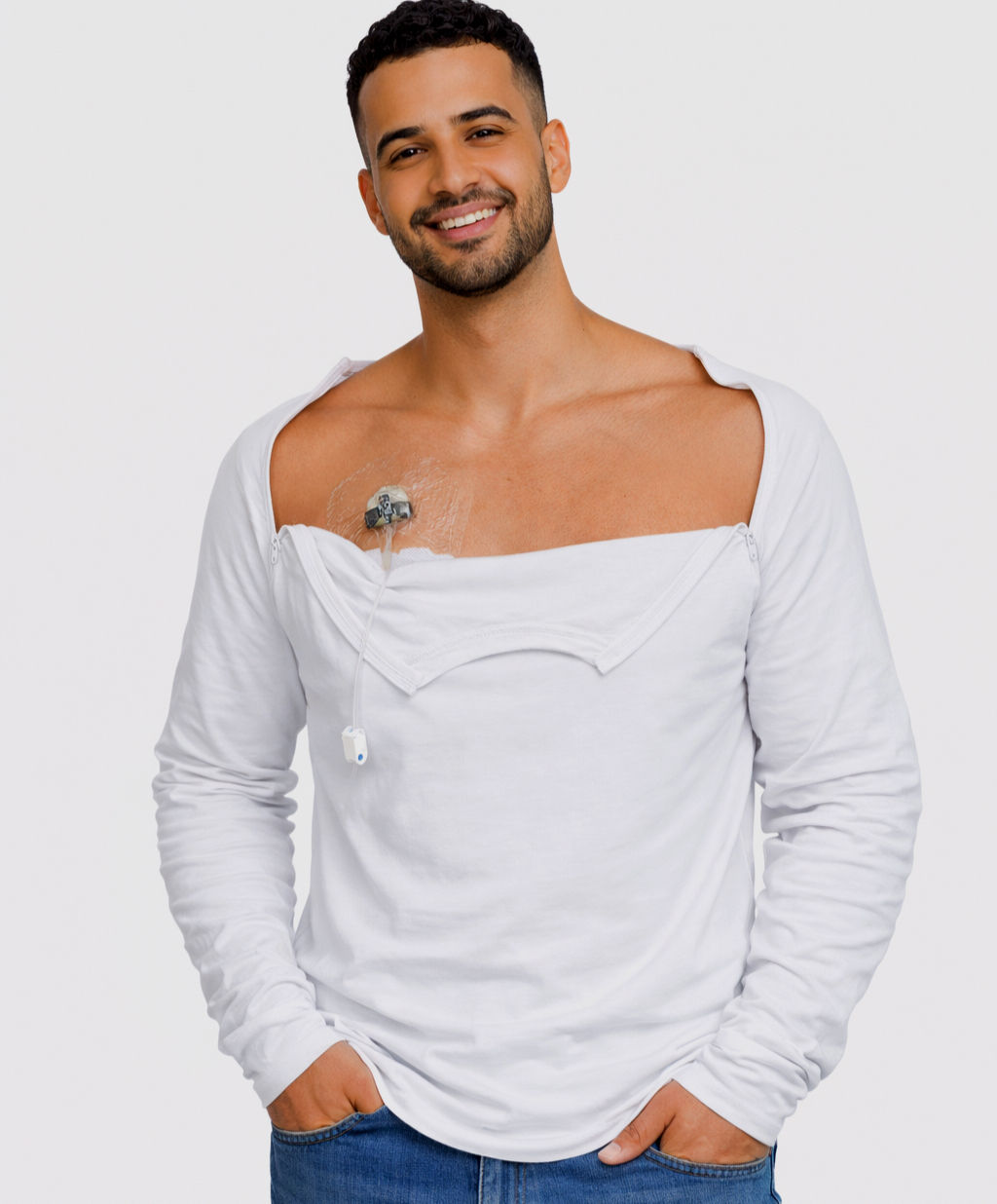 Chest Port Access Shirt (Unisex)