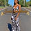 Thumbnail: Black and white  palazzo pants set 