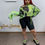 Thumbnail: Tie-Die Fishnet Lime/Black Top