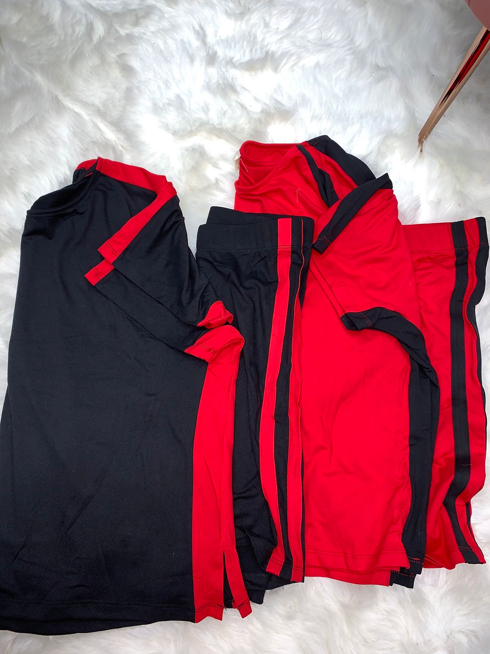 Thumbnail: Royal/Pink & Red/Black -Side Stripe Sets