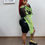 Thumbnail: Tie-Die Fishnet Lime/Black Top