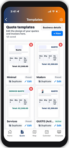 GoQuote Quote/Invoice Template
