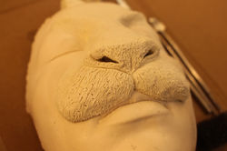 Adding clay