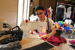 Sewing pieces together