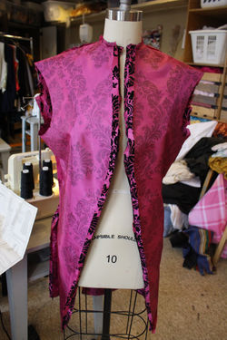 Pressing open the seam allowance