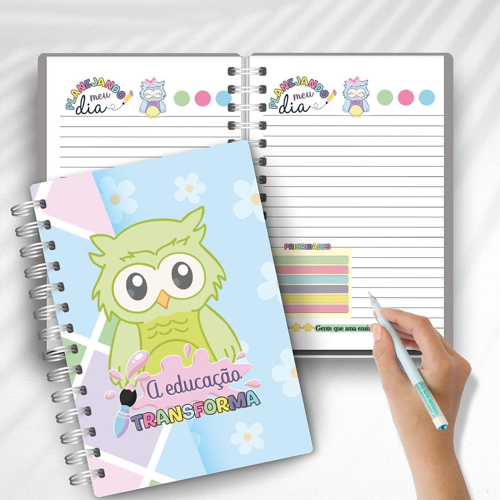 Miniatura: Caderno de Anotações Corujinhas da Mi