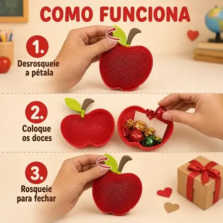 Miniatura: Maçã Porta Doces – Dia dos Professores