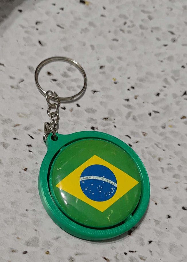 Miniatura: Chaveiro Espelho Botton Brasil Copa Do Mundo 2026