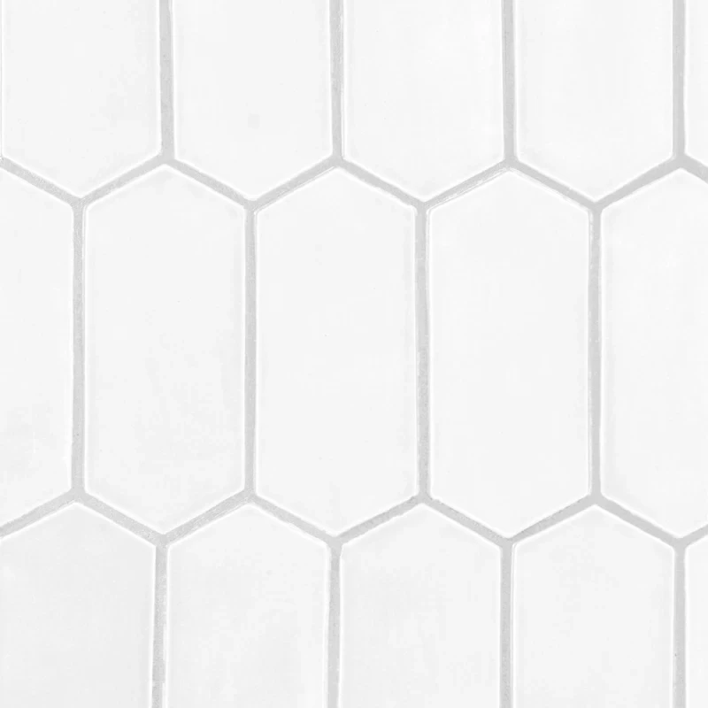Satin Cotton Matte Picket Ceramic Tile 3x6