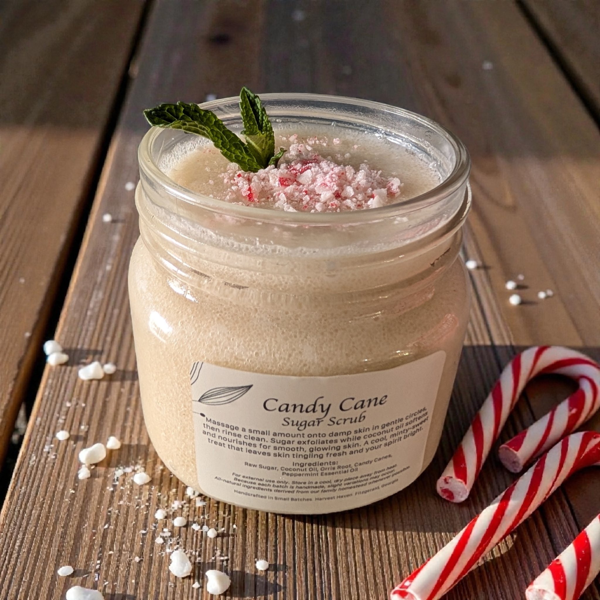 Candy Cane Sugar Scrub