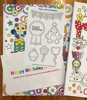 Cute Coloring Stickers I Am Cute Coloring Book
