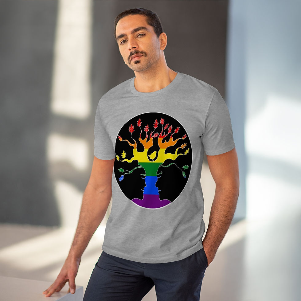 Thumbnail: Rainbow AST Tree plants 20 trees for OrganicT-shirt - Unisex
