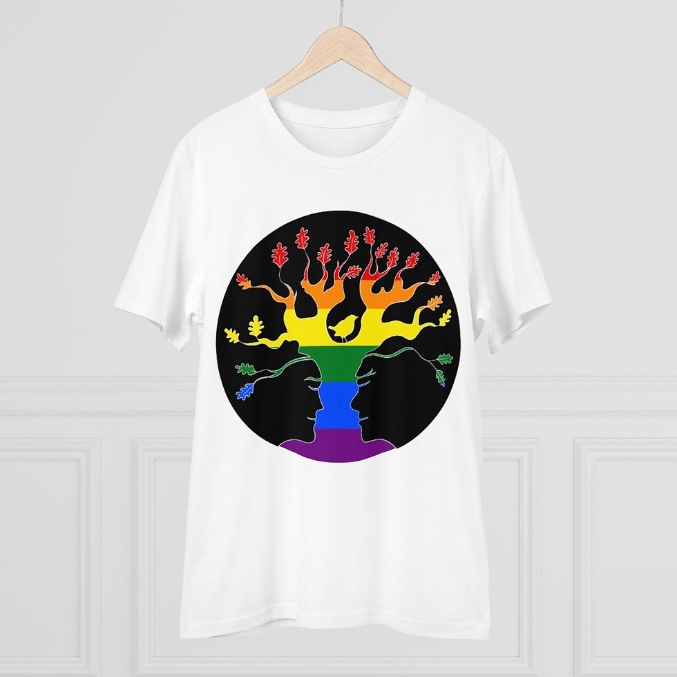 Thumbnail: Rainbow AST Tree plants 20 trees for OrganicT-shirt - Unisex