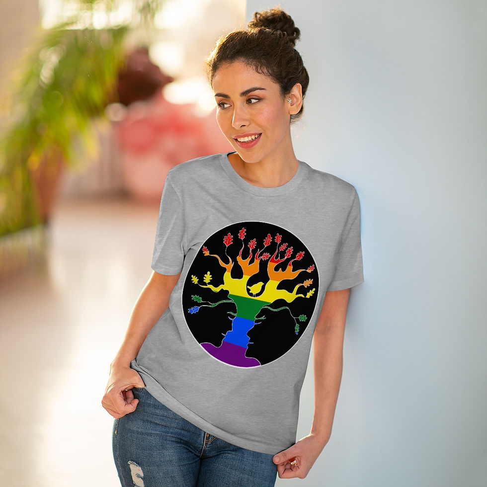 Thumbnail: Rainbow AST Tree plants 20 trees for OrganicT-shirt - Unisex