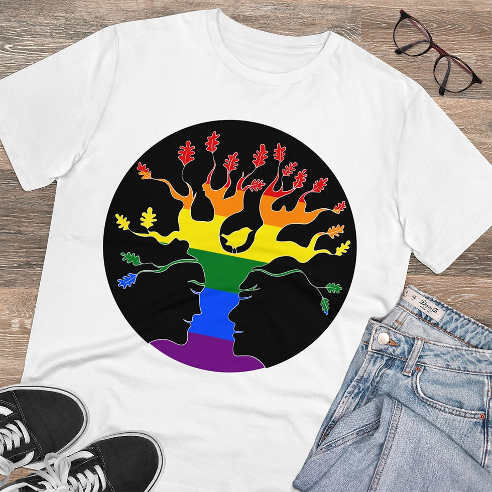 Thumbnail: Rainbow AST Tree plants 20 trees for OrganicT-shirt - Unisex