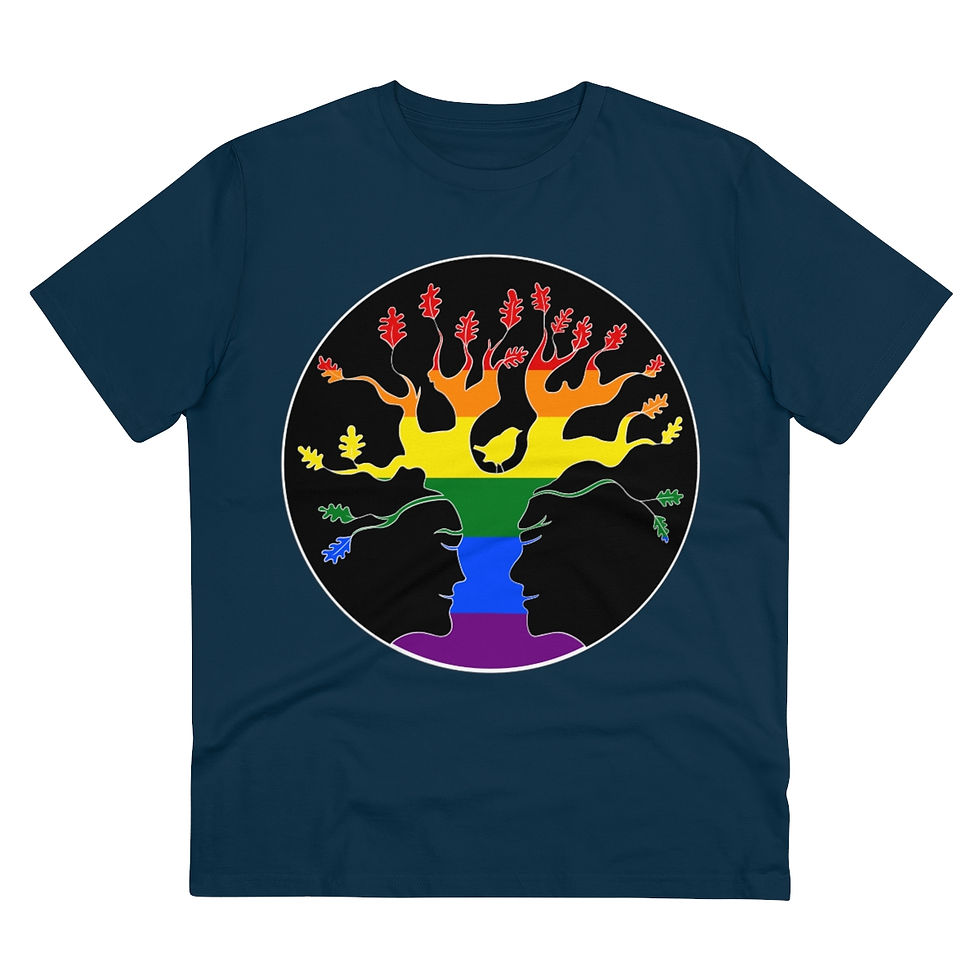 Thumbnail: Rainbow AST Tree plants 20 trees for OrganicT-shirt - Unisex