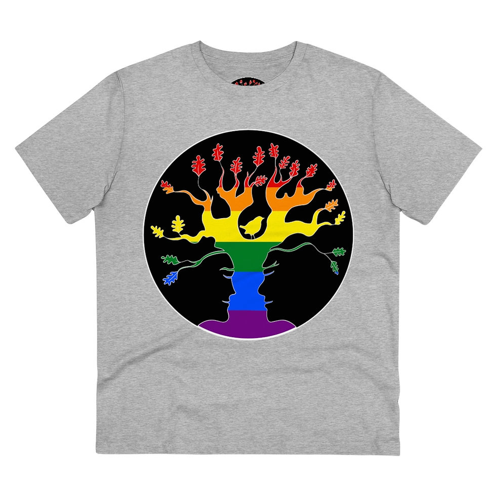 Thumbnail: Rainbow AST Tree plants 20 trees for OrganicT-shirt - Unisex