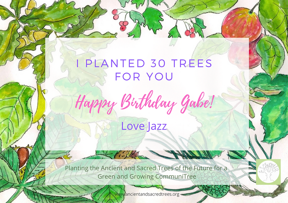 Thumbnail: Happy Birthday Tree Planting Card (2 colour options)