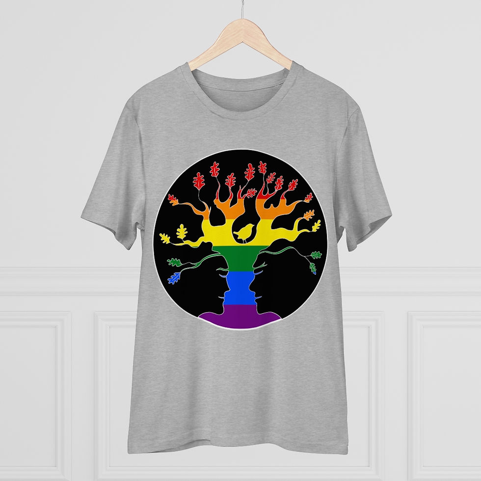 Thumbnail: Rainbow AST Tree plants 20 trees for OrganicT-shirt - Unisex