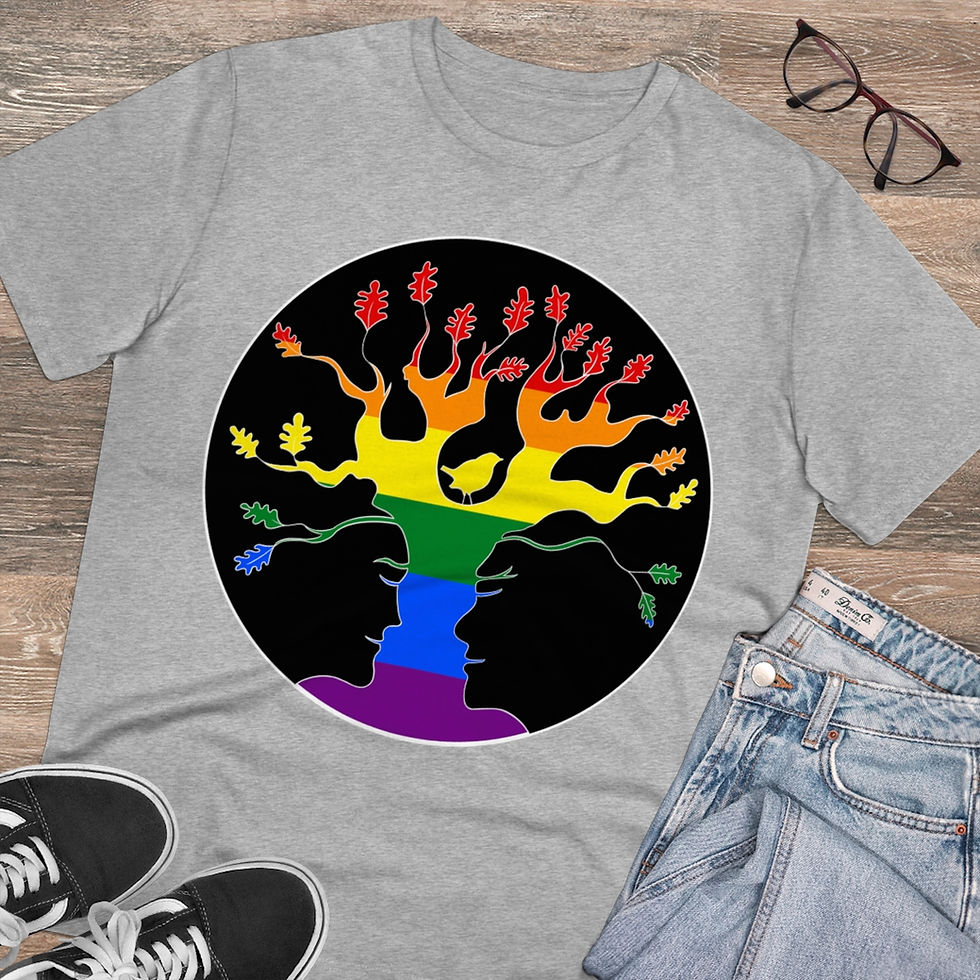 Thumbnail: Rainbow AST Tree plants 20 trees for OrganicT-shirt - Unisex