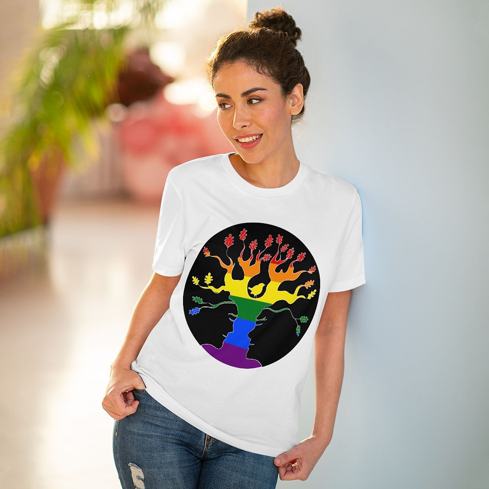 Thumbnail: Rainbow AST Tree plants 20 trees for OrganicT-shirt - Unisex