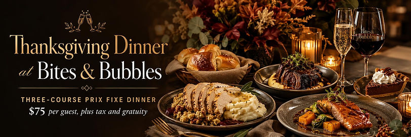 Thanksgiving Dinner by Chef Eddie Nickell at Bites & Bubbles.