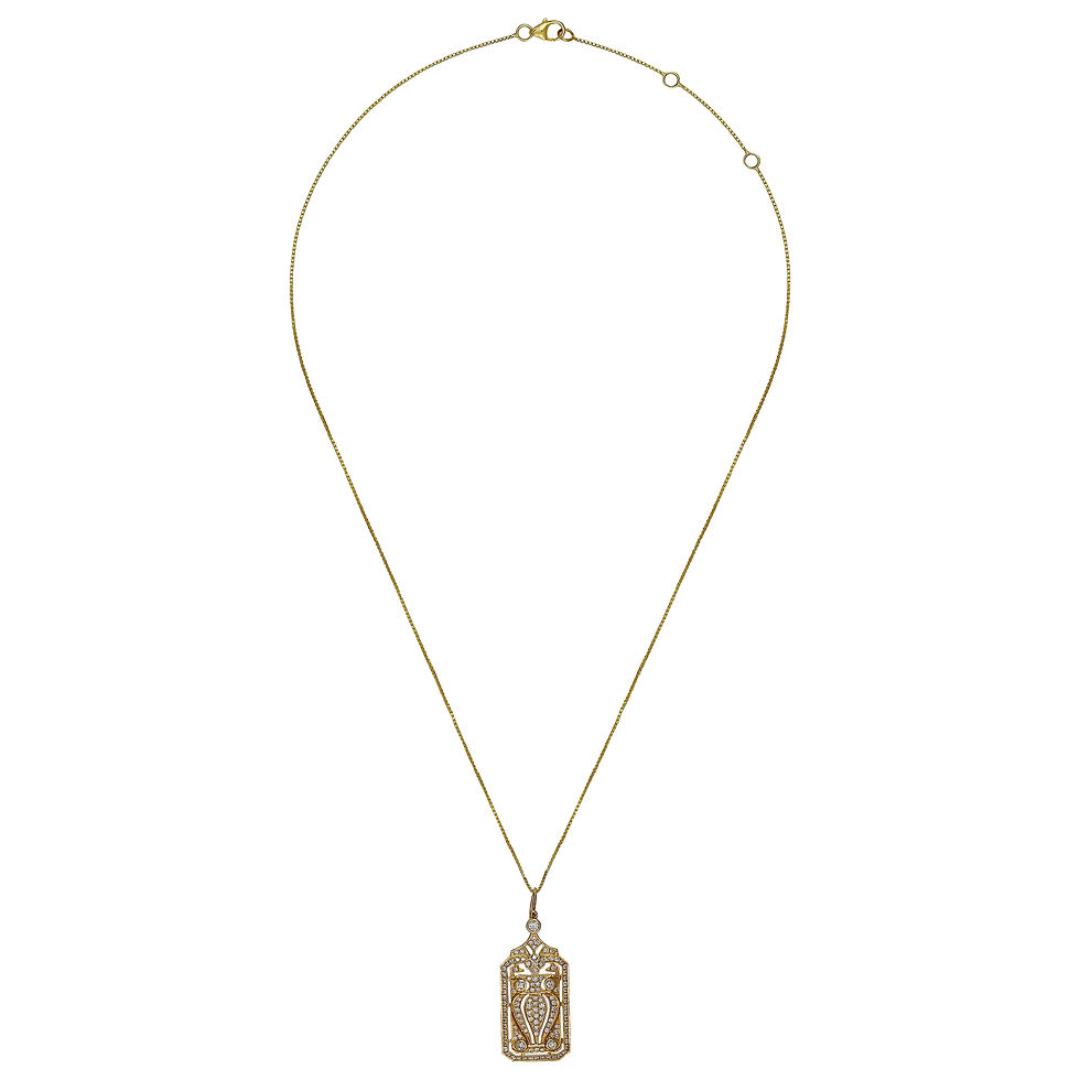 Thumbnail: Diamond Pendent set in 14k Gold