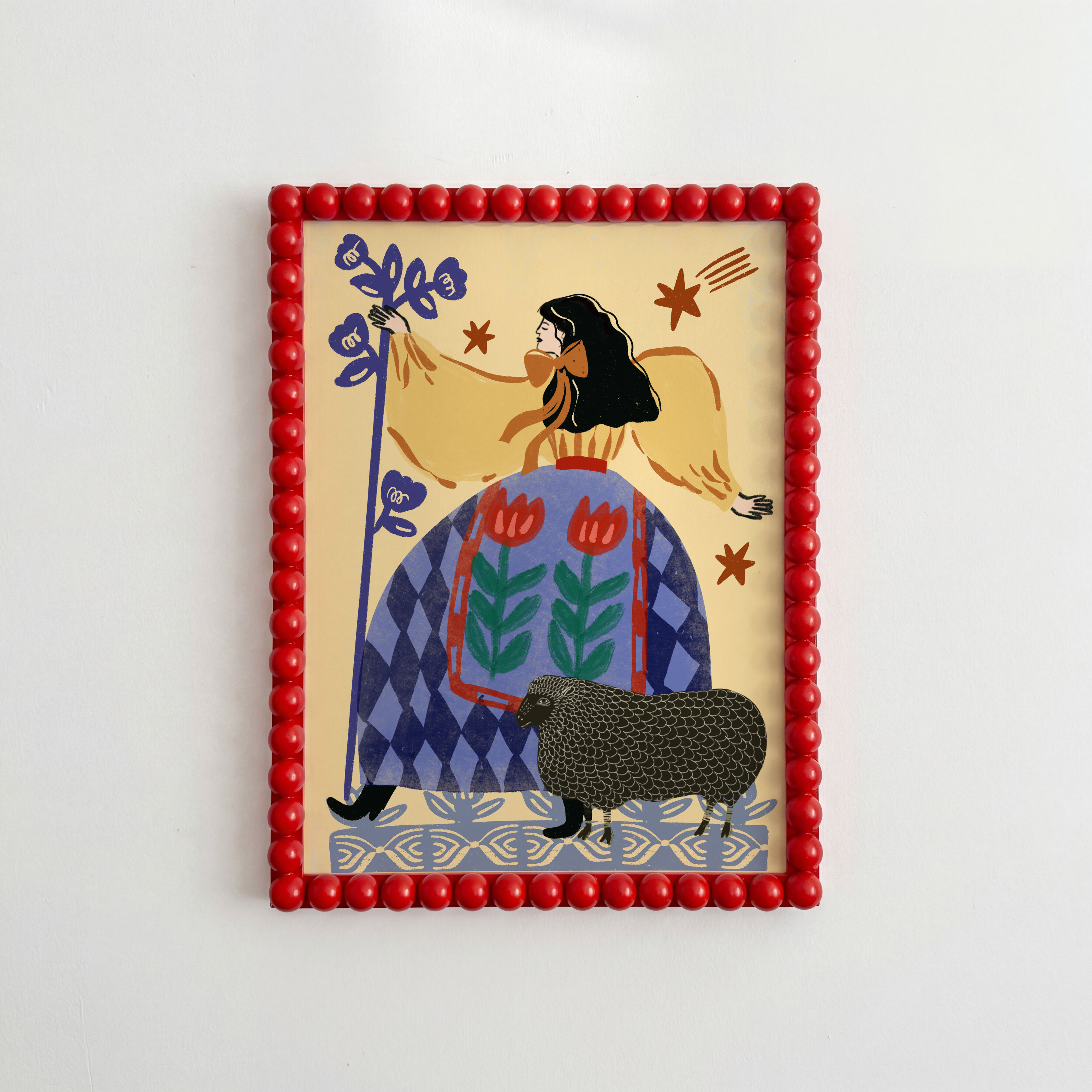 La bergère folklorique et son mouton noir