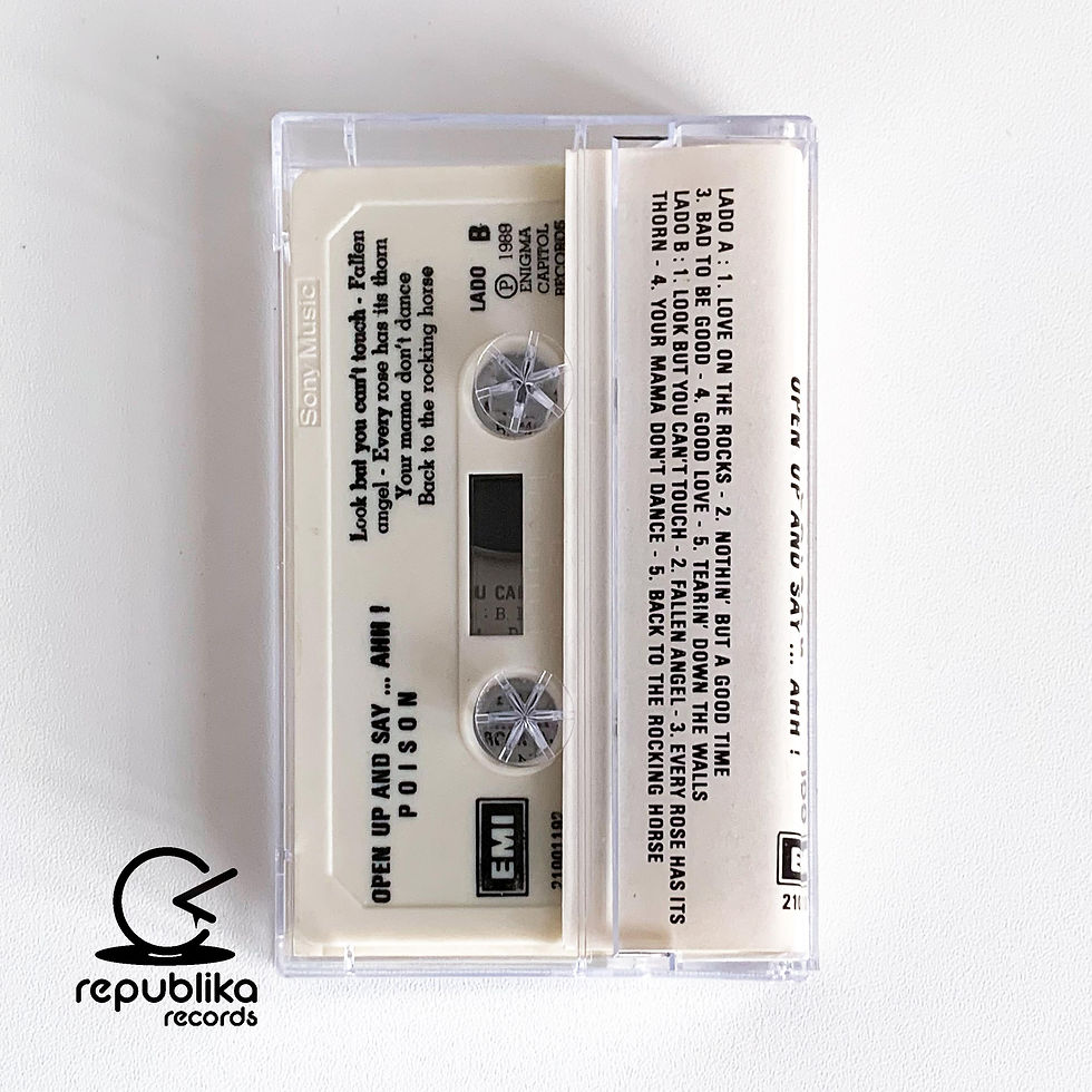 Miniatura: Poison "Open Up And Say... Ahh!" (Cassette Prensaje Colombiano)