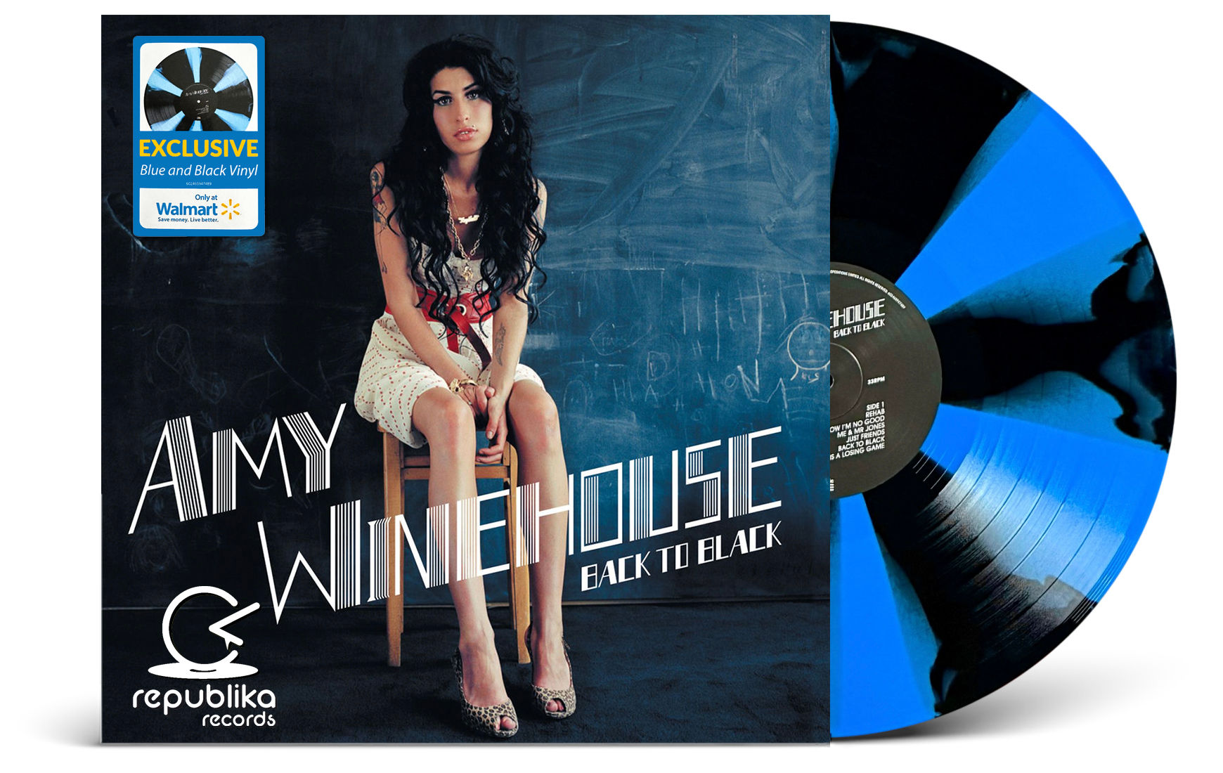 Amy Winehouse "Back To Black" (Blue & Black Vinyl)